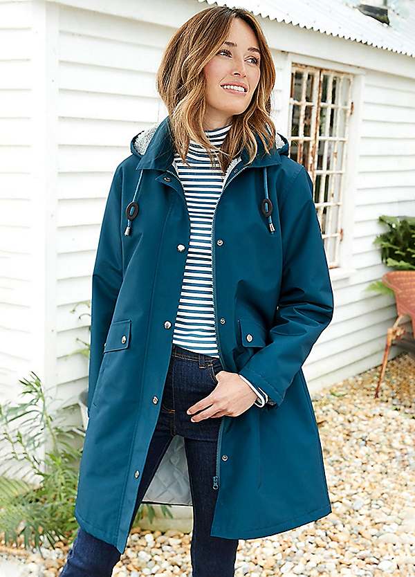 Fleece lined waterproof coat on sale