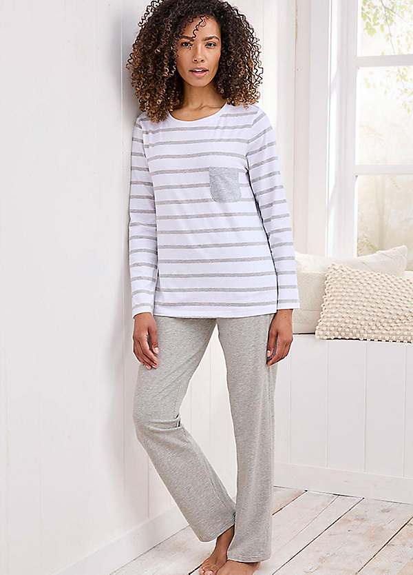 Cotton Traders Jersey Pyjama Set