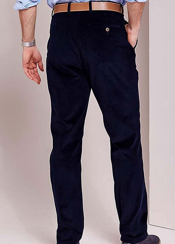 Elastic Waist Pants - Blue, Navy at Cotton Traders