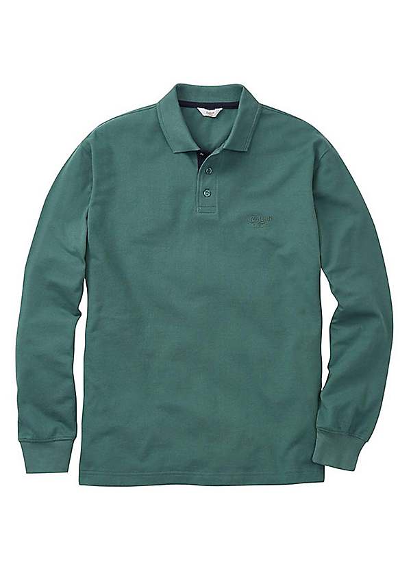 Cotton traders long sleeve polo clearance shirt