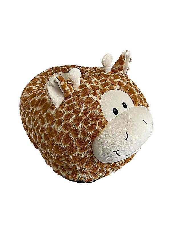 Cozy Time Big Foot Warmer Giraffe Slippers Freemans