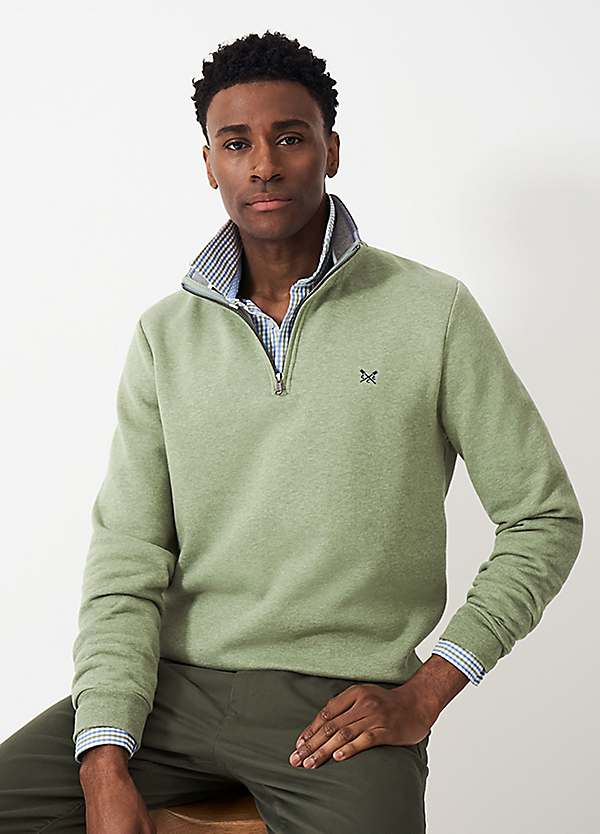 Crew Clothing Company Classic Half Zip Sweatshirt