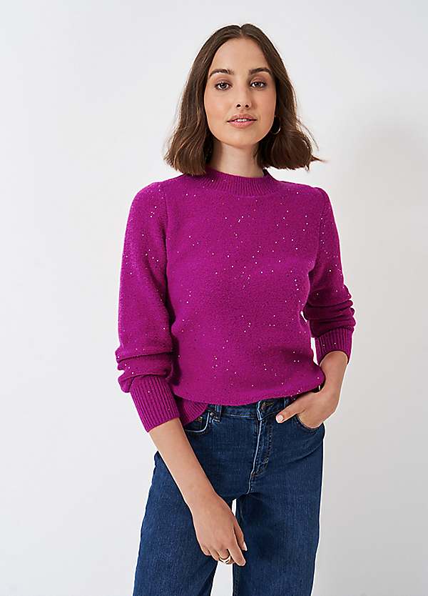 Pink glitter jumper hotsell