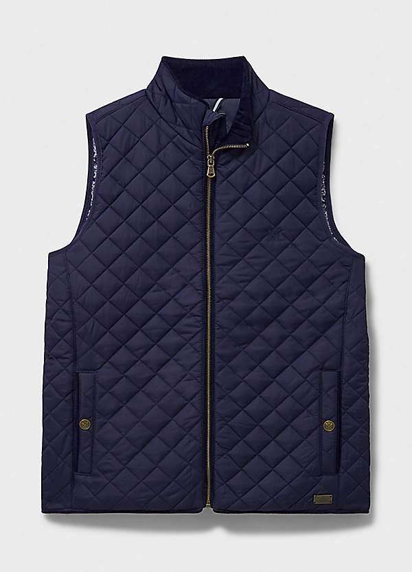 Crew Clothing Company Midweight Padded Diamond Quilt Gilet Freemans