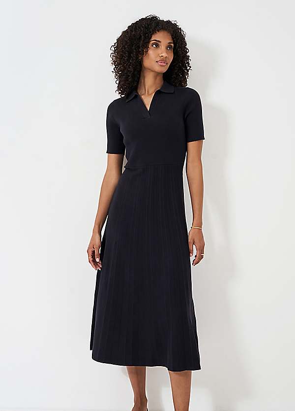 crew ladies dresses Clothing Company Poppy Knit Dress - Navy Maxi dress