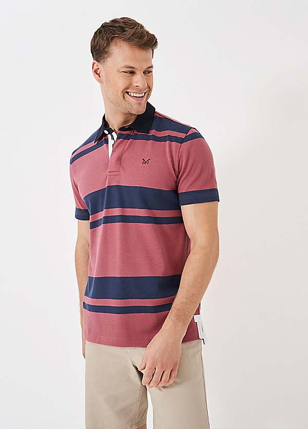 Crew Clothing Company Short Sleeve Banded Stripe Rugby Shirt
