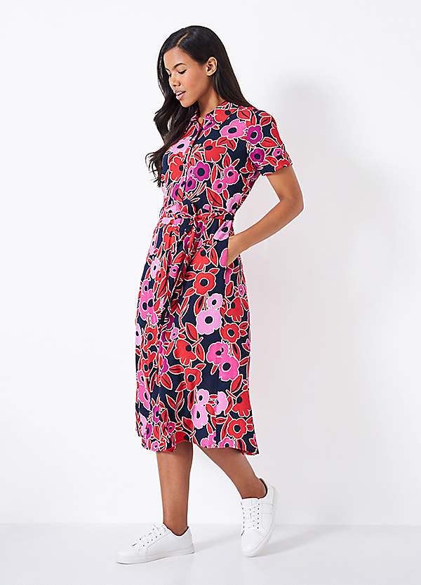 Crew Clothing Company Short Sleeve Sienna Shirt Dress Freemans