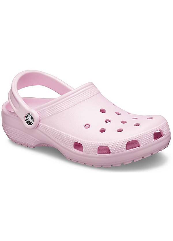 crocs white and pink