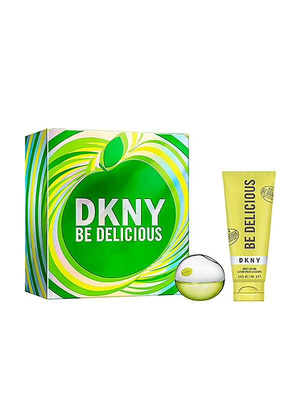 DKNY Be Delicious 2 Piece Gift Set Eau De Parfum 30ml Body Lotion 100ml Freemans