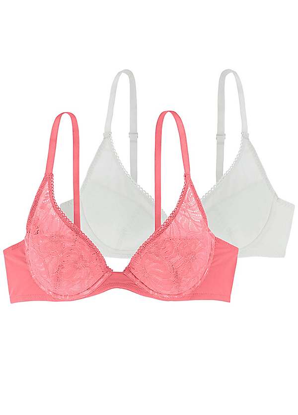 DORINA Lilith 2 Pack Underwired Light Padded Plunge Bras Freemans