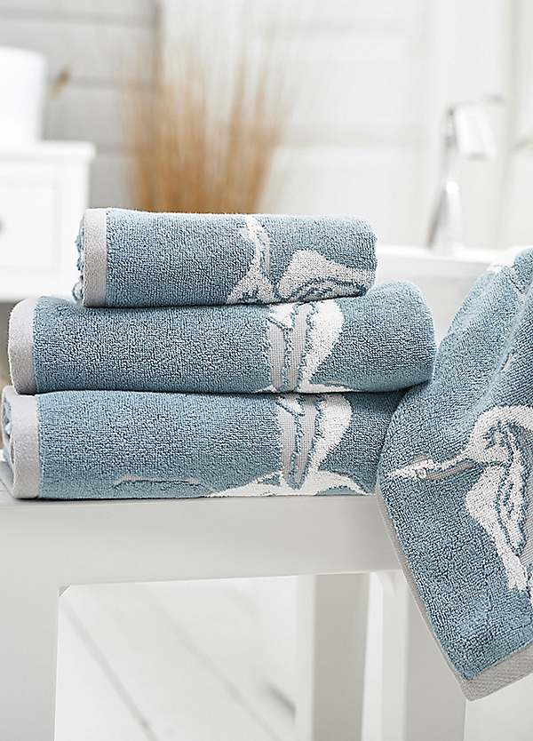 Deyongs Oriental Crane 100 BCI Cotton Towel Range Freemans