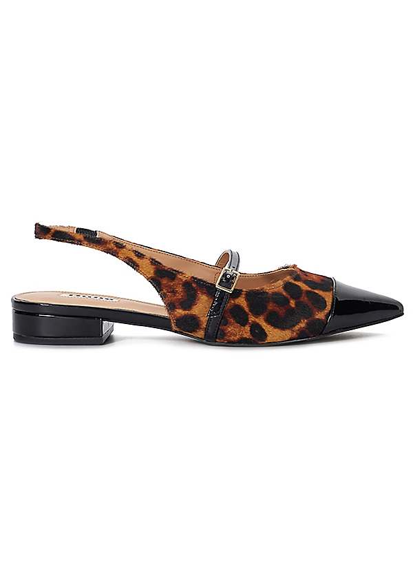 Dune leopard print kitten heel best sale