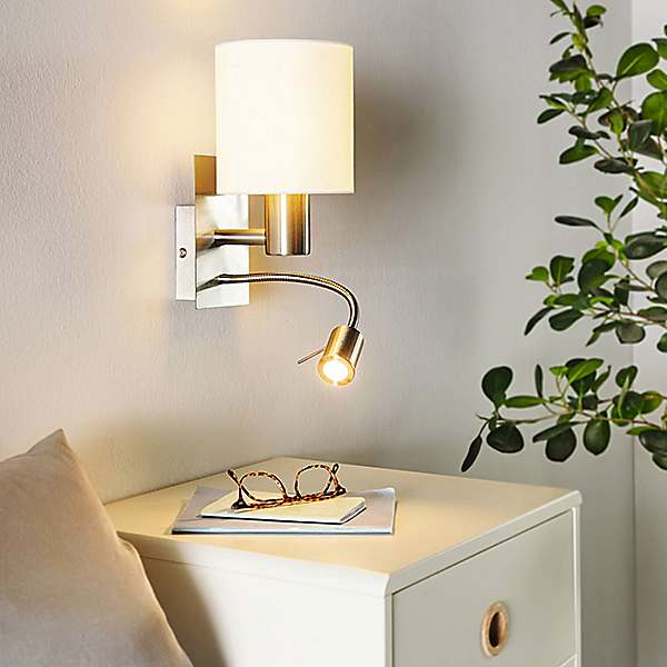 Wall light with cheap reading light