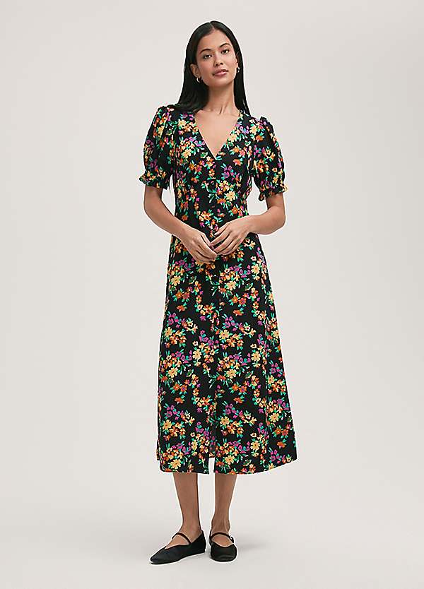 Alia Midi Wrap Dress