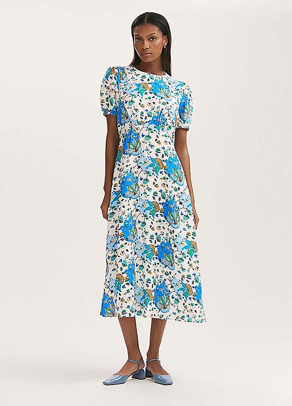 Finery Lili Floral Midi Smock Dress | Freemans Finery Lili Floral Midi Smock Dress | Freemans