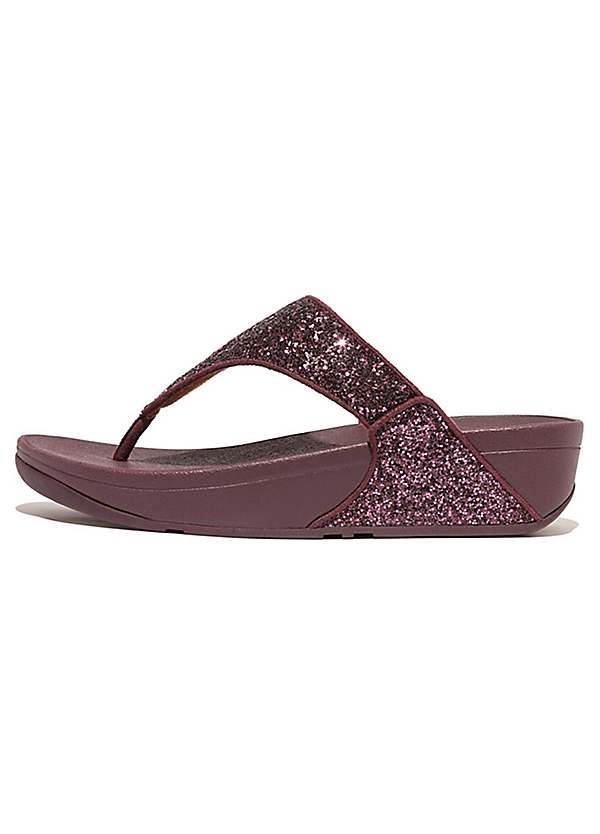 Fitflop Lulu Crystal Feather - Slippers voor dames - Beige - Nelson.nl