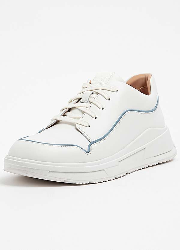 Fitflop Freya White Piping Detail Trainers | Freemans