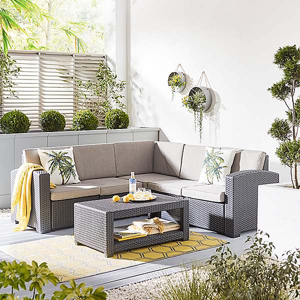 Florence rattan store corner sofa