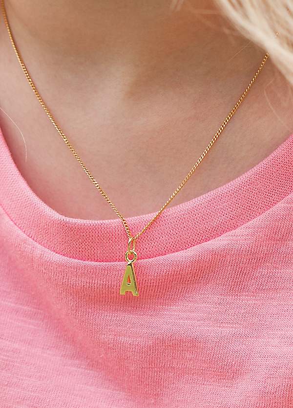For You Collection Child's Gold Plated Sterling Silver Initial