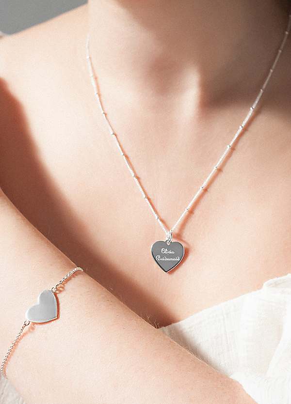 Sterling silver Heart locket 2024 bracelet with key