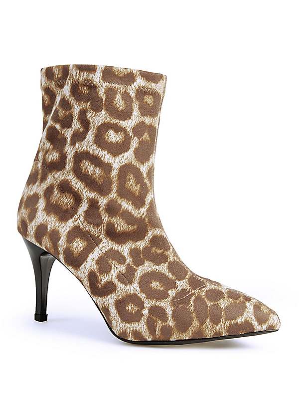 Animal print shop sock boots