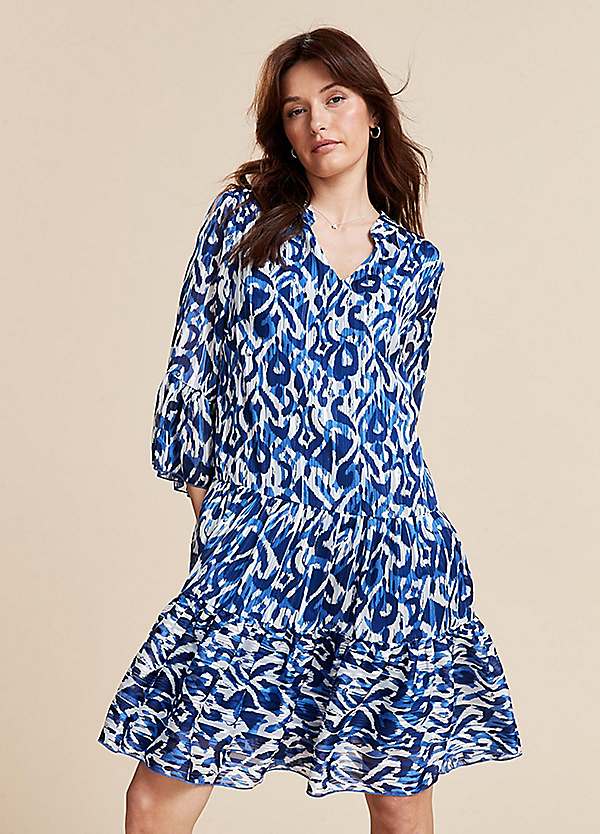 Cobalt print dress hotsell