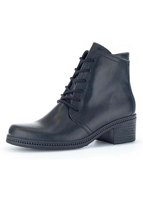 Soft leather lace store up ankle boots