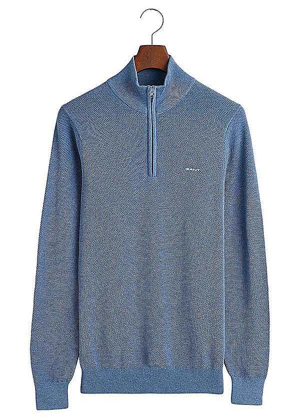 Gant zip store neck jumper