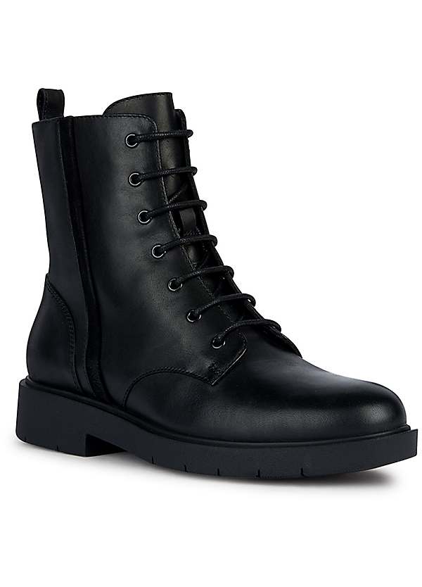 Plain black sales ankle boots