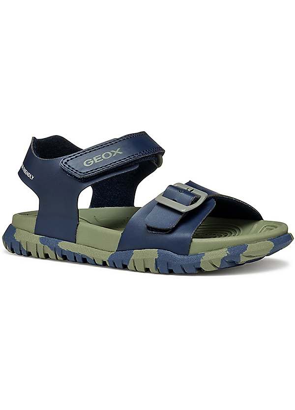 Geox Kids Blue Fusbetto Boys Sandals Freemans