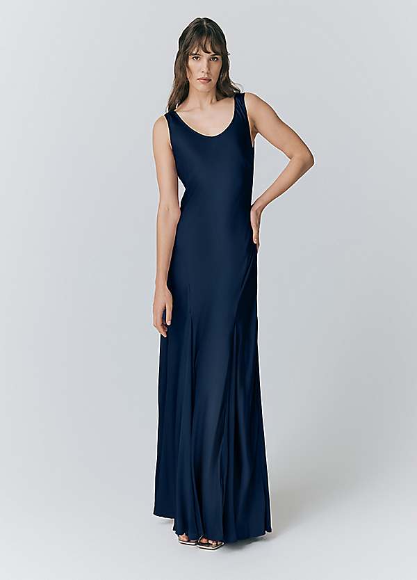 Ghost London Willow Satin Maxi Dress Freemans