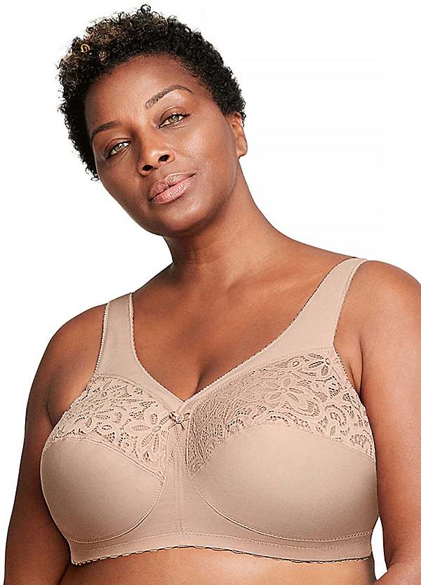 Glamorise Womens Magiclift Natural Shape Front-closure Wirefree