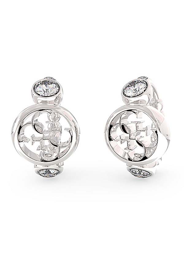 Guess Perfect Illusion' 4G Crystals Mini Hoops Freemans