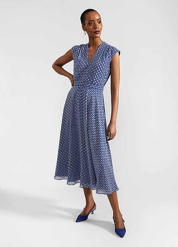 【Hobbs London】UK発 Hailey ヘイリー シフォン ミディ ドレス HOBBS Hailey Dress | Freemans