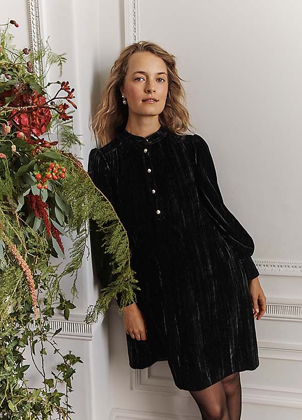 hobbs christmas dresses Sienna Dress - Black Color:Painted Watermelon Toss