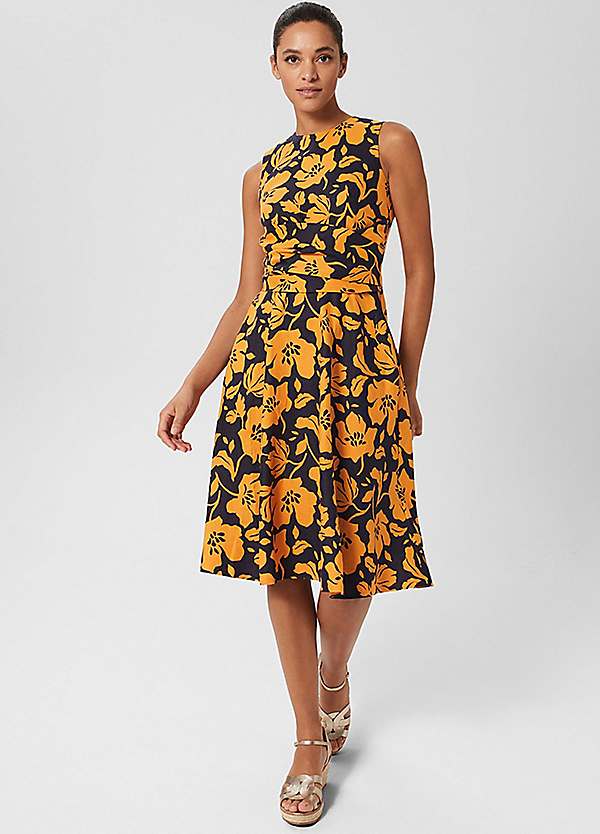 Hobbs yellow outlet dress