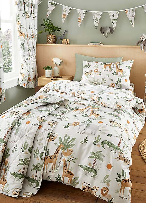 Jungle animal duvet cover best sale