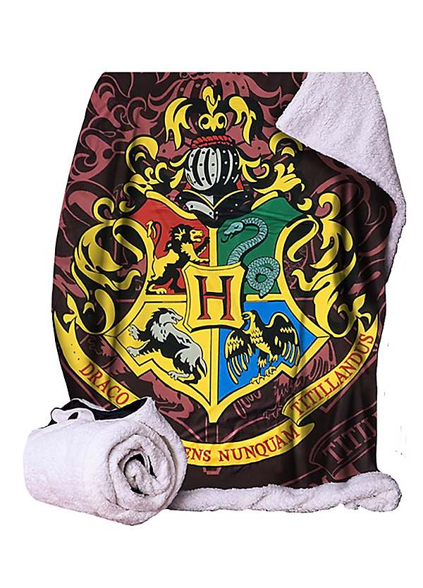 Harry Potter Hogwarts Crest Fleece Blanket