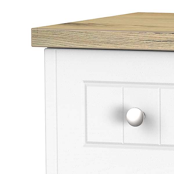 Hofburg Assembled Oak Effect Painted 3 Drawer Deep Chest Freemans