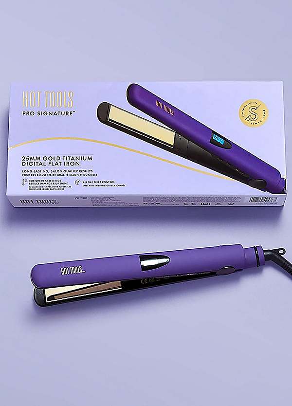 Ceramic titanium shop digital flat iron