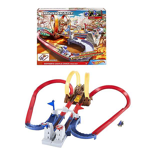 Mario kart bowser's outlet castle hot wheels