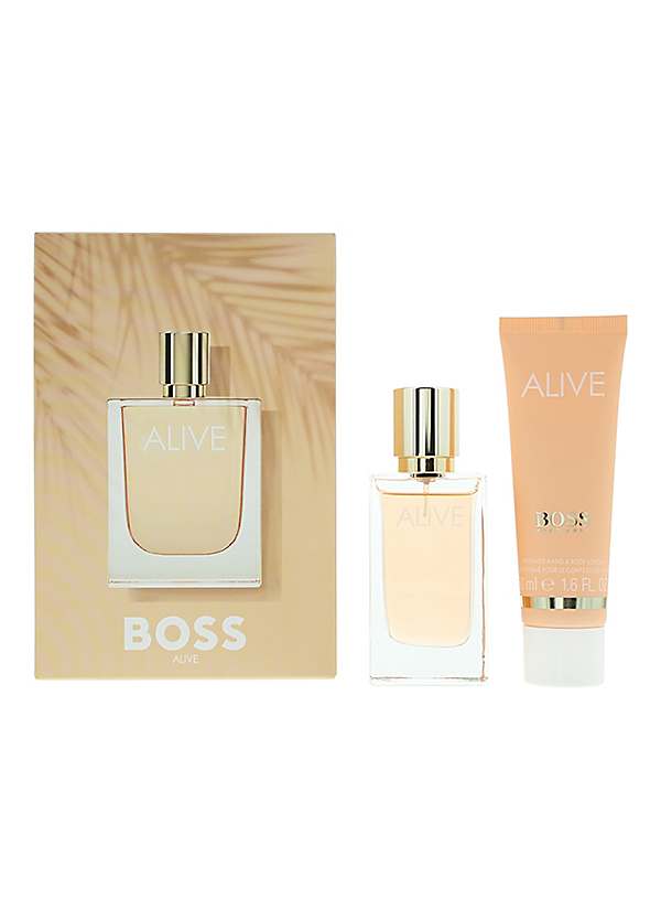 Hugo Boss Alive 2 Piece Gift Set Eau de Parfum 30ml Body Lotion 50ml Freemans