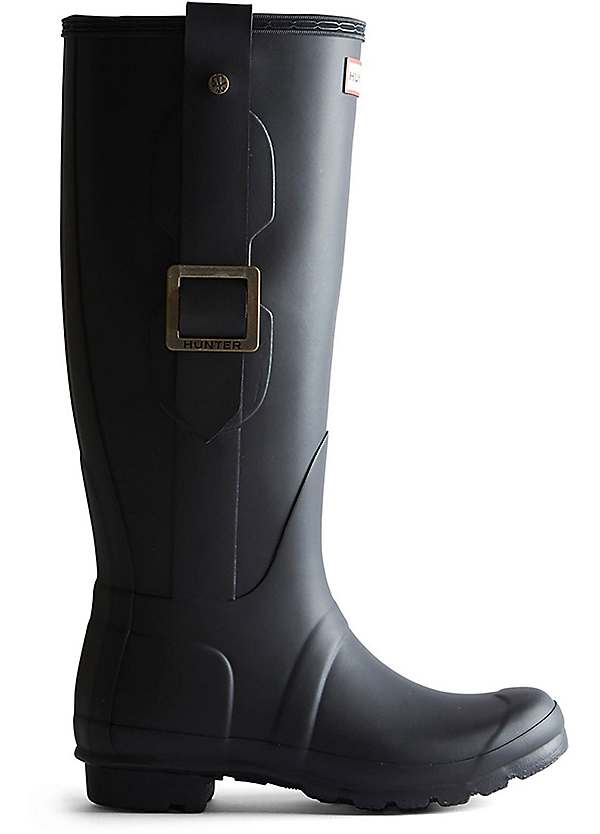 Hunter black tall store boots