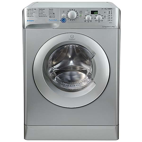 indesit washing machine silver 1600 spin