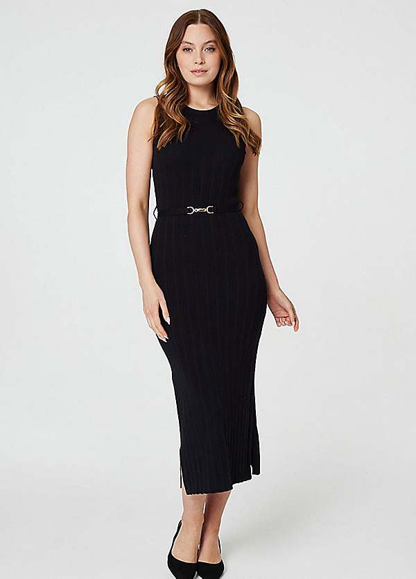 Black knit outlet shift dress