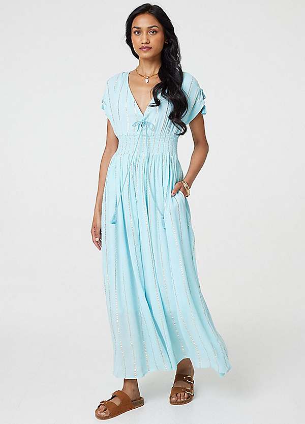 Izabel London Cap Sleeve Maxi Dress | Freemans