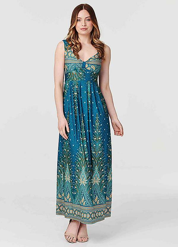 Empire line maxi dress hotsell with sleeves