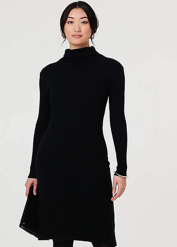 Izabel London Textured Knit Bodycon Midi Dress | Freemans
