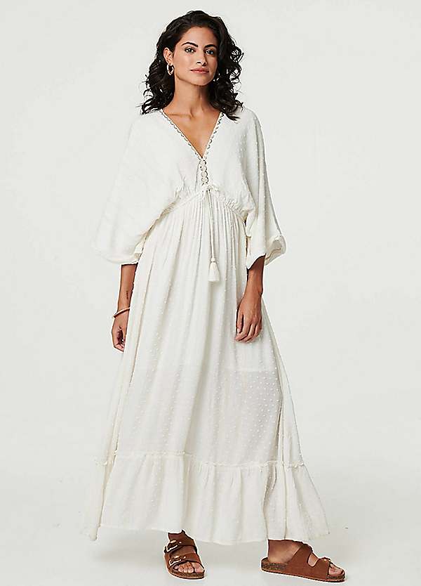 sachin and babi light blue dress Issa London Blue Printed Silk Belted Kaftan Maxi Dress L Issa