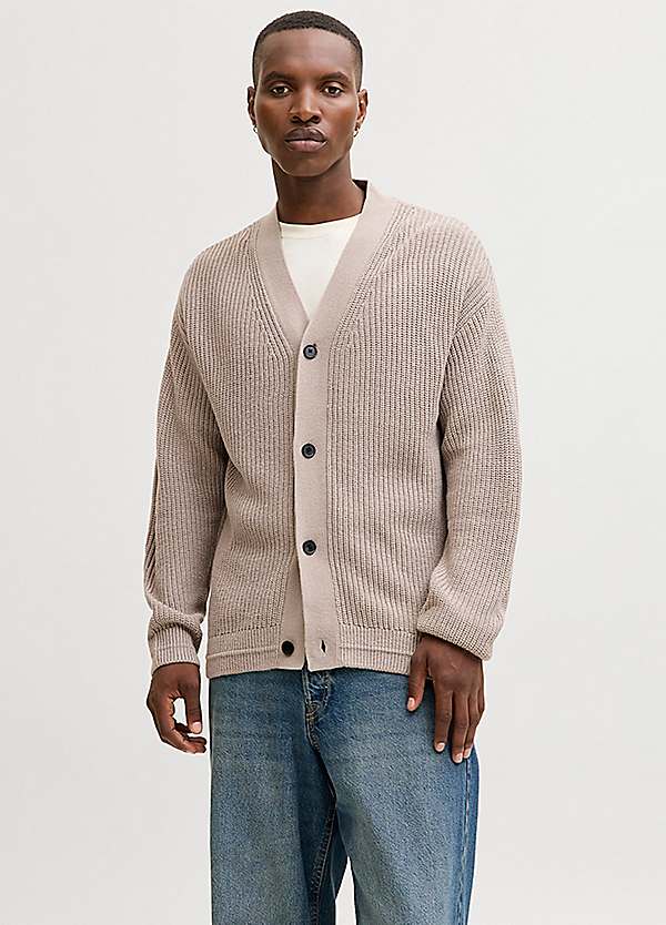 Jack & Jones Connor Knit V-Neck Cardigan | Freemans